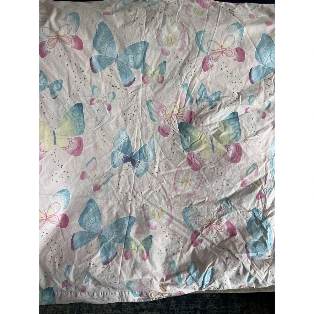 Pottery Barn Kids Gigi Butterfly Full Queen Duvet Cover Butterfly 100% Cotton